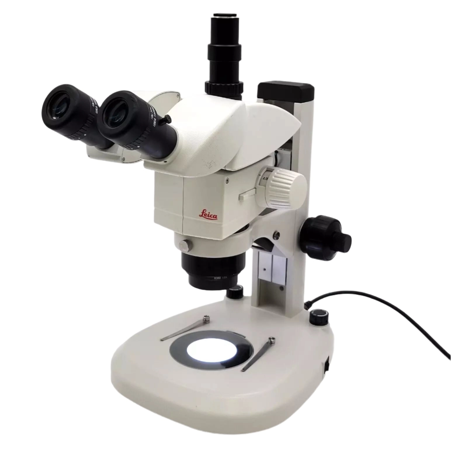 Leica Stereo Microscope M80 Trinocular w. Transmitted/Reflected LED Light Stand