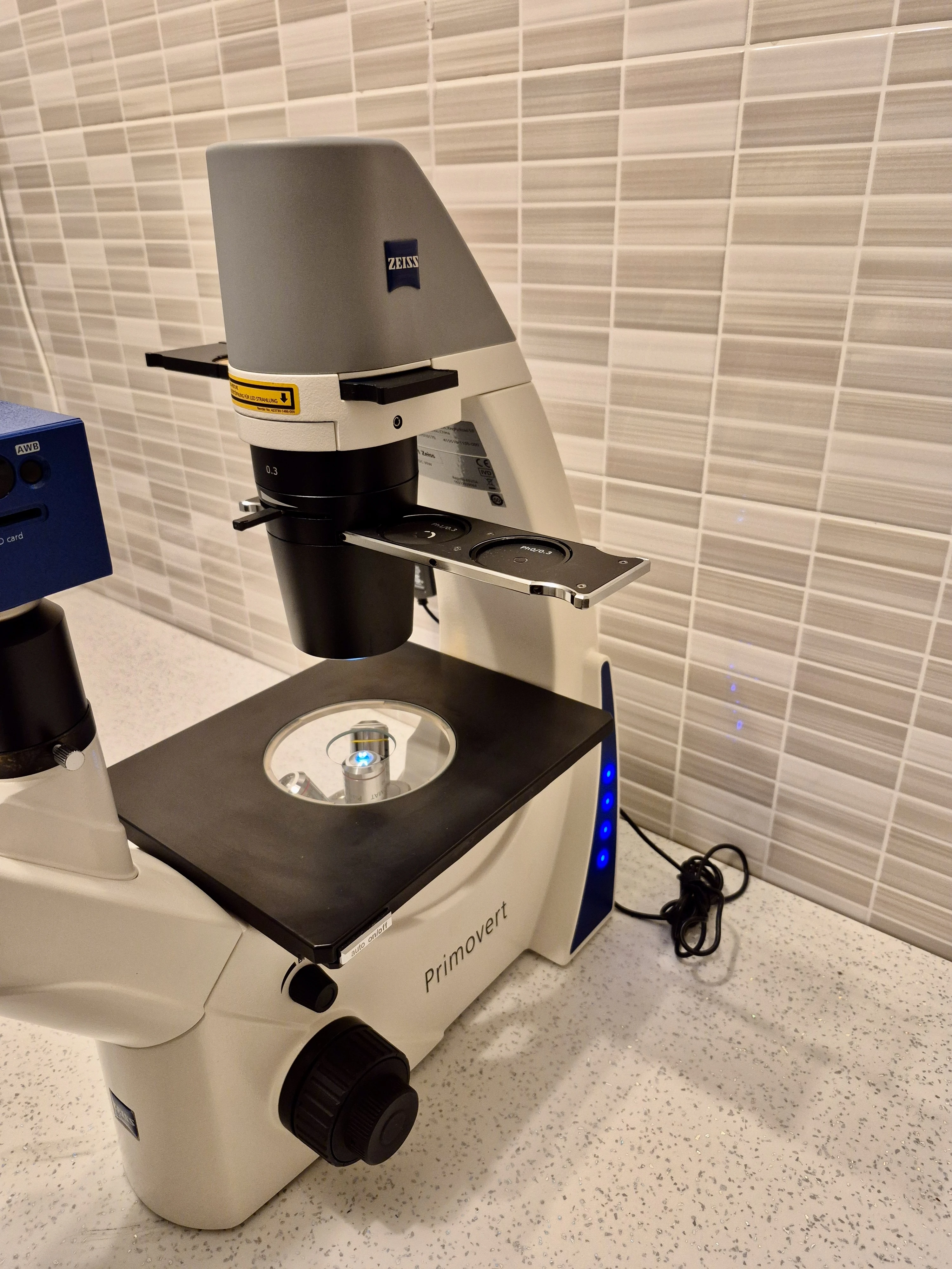 Zeiss Primovert with AxioCam ERc 5s camera and Epi-Fluorescence