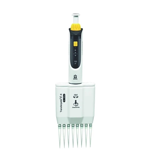 BrandTech Scientific Transferpette S-8 Multichannel M8-100, 10 to 100ul Pipette