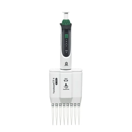 BrandTech Scientific Transferpette S-8 Multichannel M8-300, 30 to 300ul Pipette