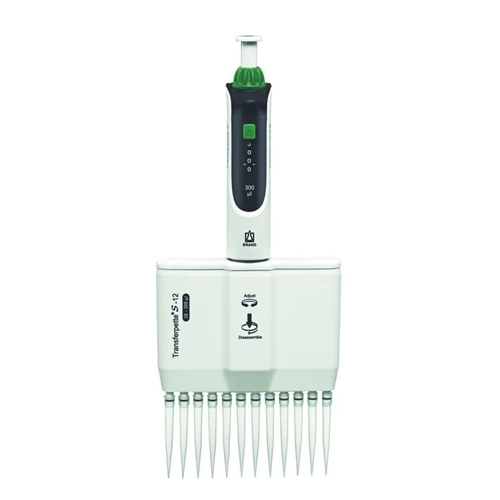 BrandTech Scientific Transferpette S-12 Multichannel M12-300, 30 to 300ul Pipette