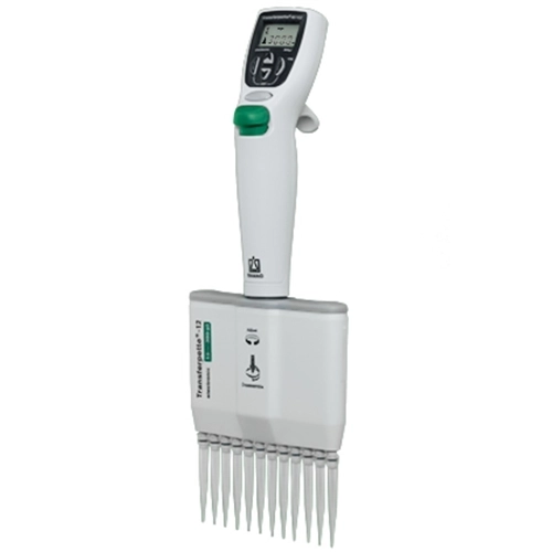 BrandTech Scientific Transferpette-12 Electronic Multichannel Pipette, 15 to 300ul