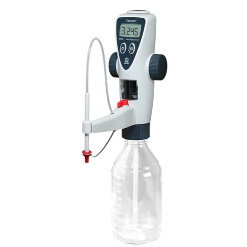 BrandTech Scientific Titrette Bottletop Burette, 10mL w/ RS232 Interface