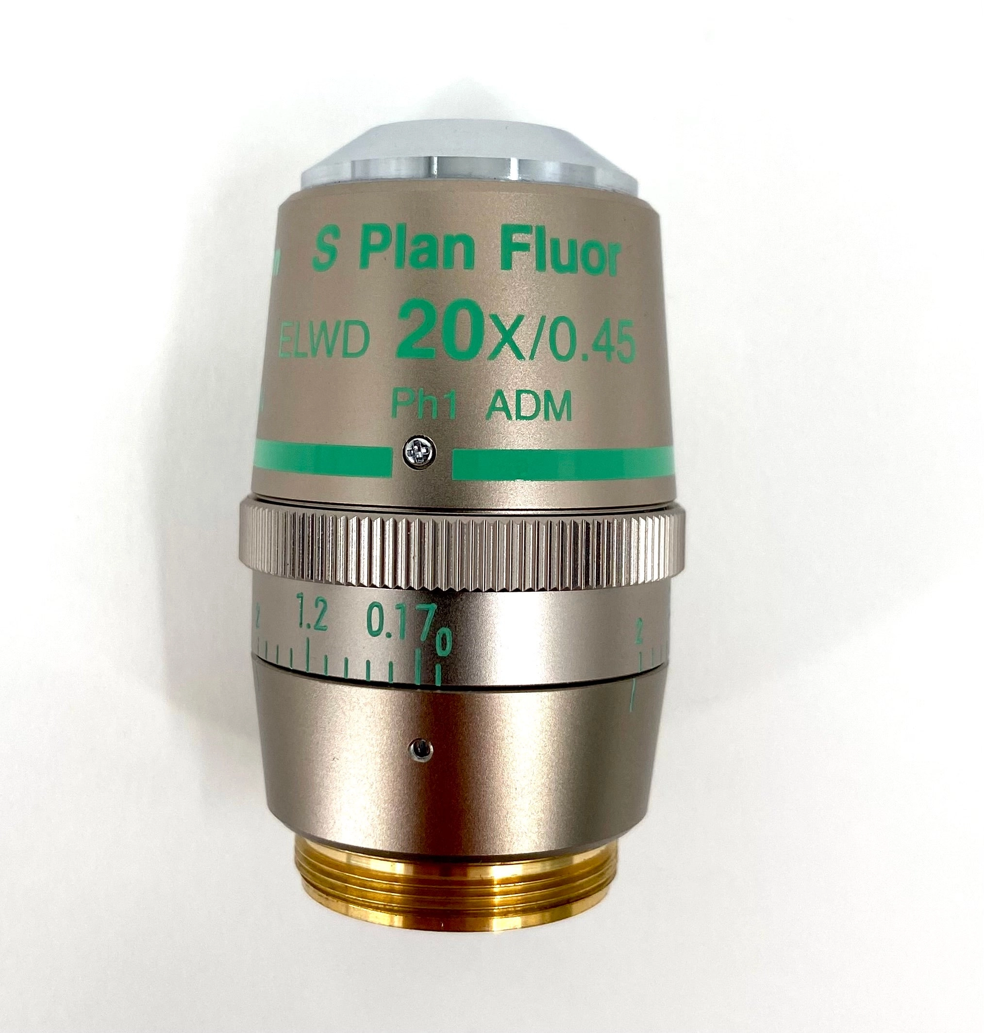 Nikon S Plan Fluor ELWD 20x/0.45 Ph1 ADM M25 Thread Size  Microscope Objective