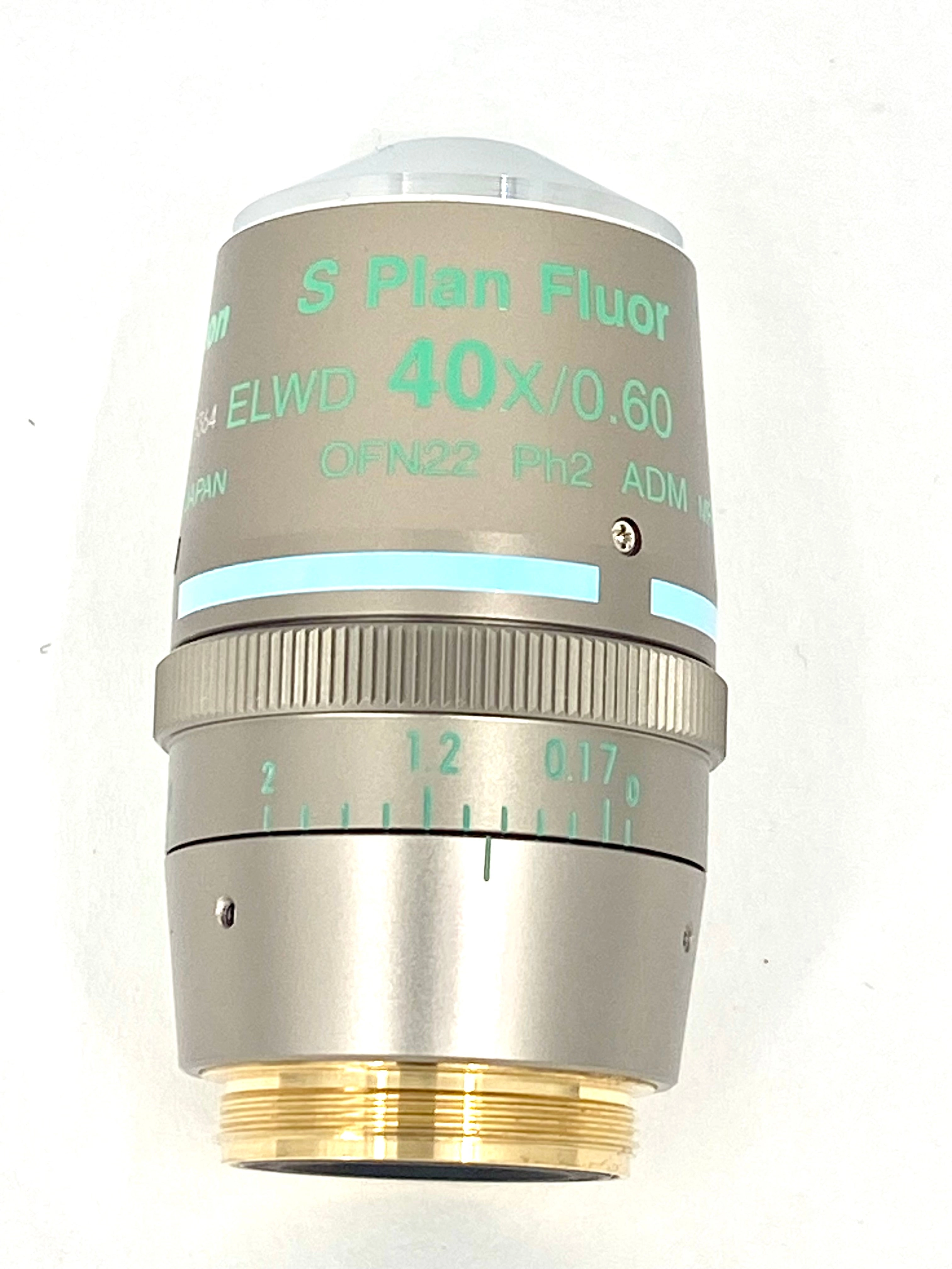 Nikon S Plan Fluor ELWD 40x/0.60 OFN22 Ph2 ADM M25 Thread Size MRH48430 Microscope Objective