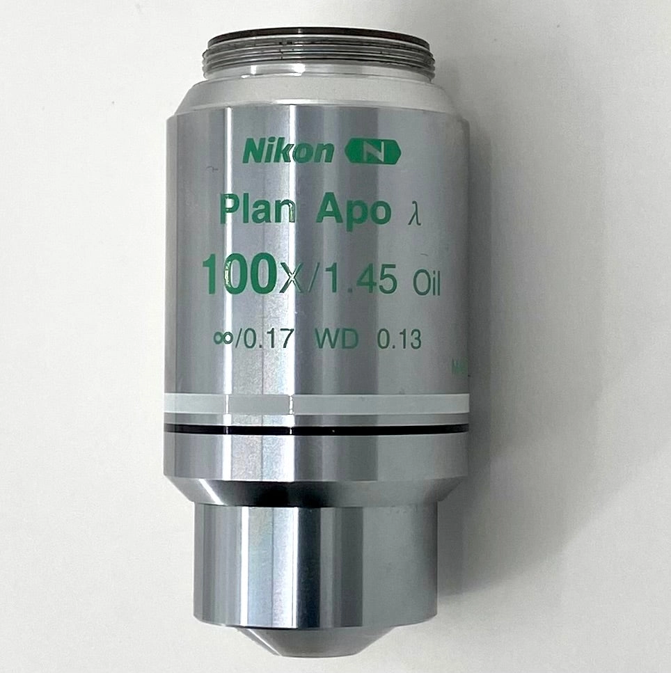 Nikon Plan Apo λ 100x/1.45 Oil OFN25 Ph3 DM M25 Thread Size Microscope ...
