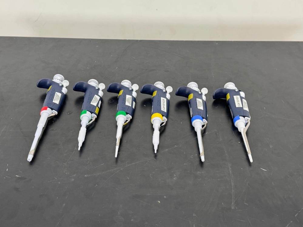 Gilson Pipetman Single Channel Pipettes - Quantity 6