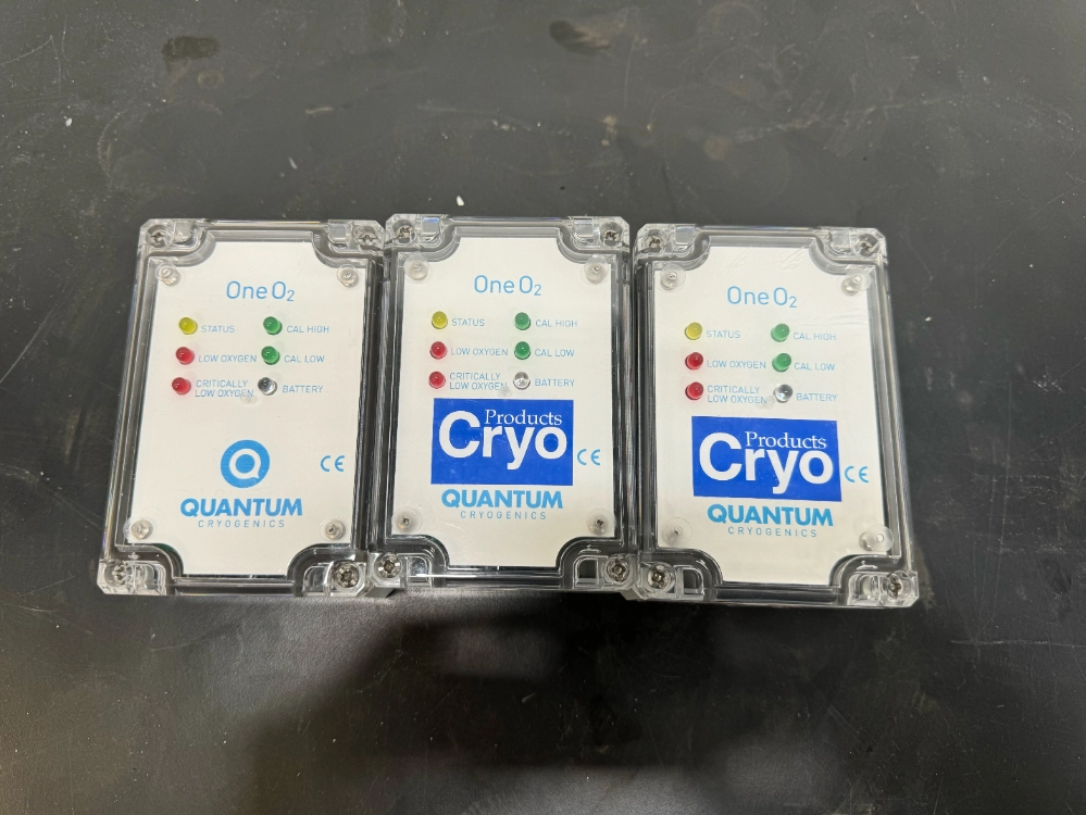 Quantum Cryogenics One O2 Gas Monitors - Quantity 3