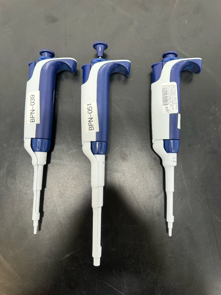 Rainin Pipet-Lite XLS Single Channel Pipettes - Quantity 3