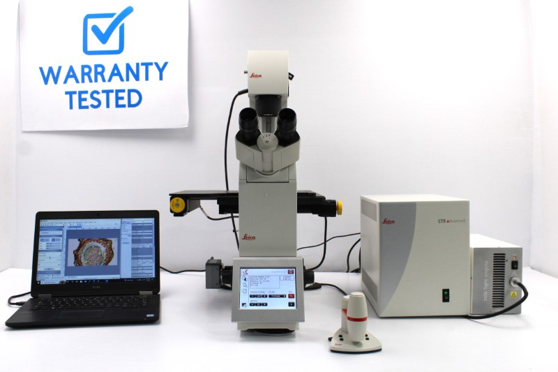 Leica DMi8 Inverted LED Fluorescence Motorized Microscope (New Filters)