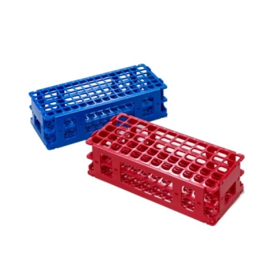 Bellco 90 Well Test Tube Rack 13mm, Red 1300-00713