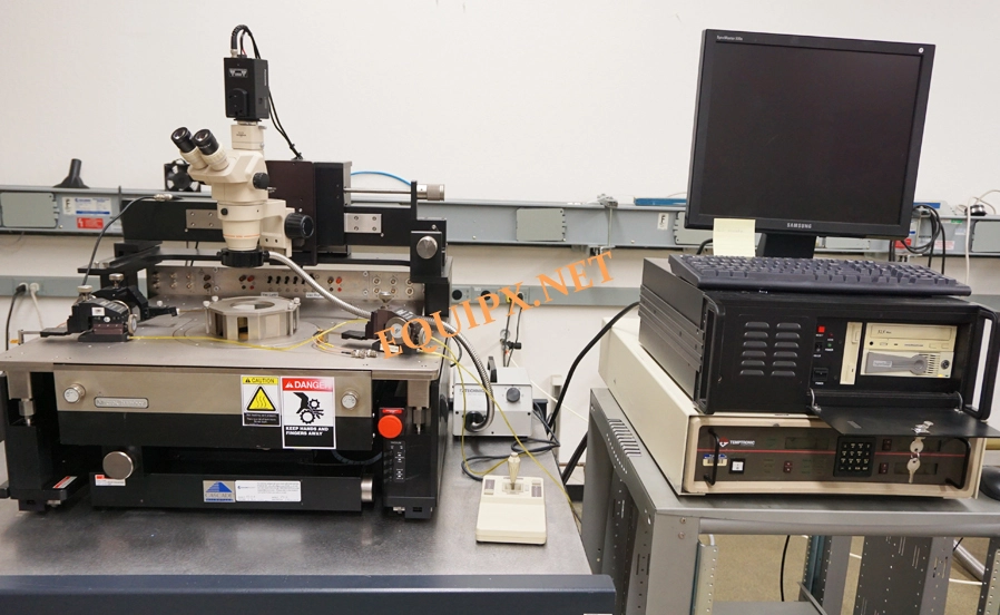 Cascade 12000 semiautomatic prober with 150mm thermal chuck,  Olympus stereozoom microscope and microchamber (5066)