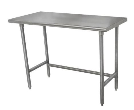 Stainless steel lab table:  60" x 36" 16 Ga. 430 Stainless steel (NEW) | QLSS3660-16-NS-430