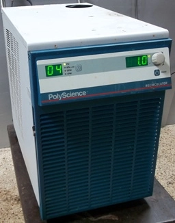 POLYSCIENCE RECIRCULATING PUMPING CHILLER, MODEL: NO691883, NO: G55060, POWER: 120, HERTZ: 60, AMPS: