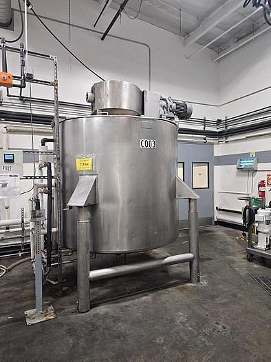 Kettle, 1,000 Gallon, Lee, Double Motion Agitation, Jacketed