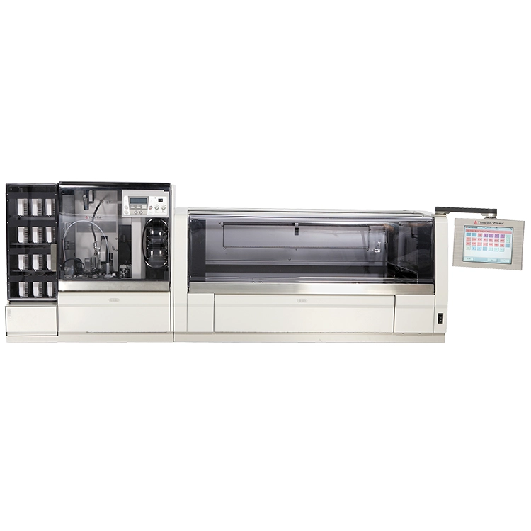 Sakura Tissue-Tek Prisma 6130 &amp; Glas g2 6500 Slide Stainer Glass Coverslipper Workstation