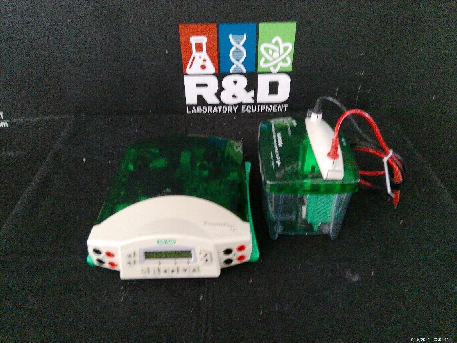 Bio-Rad PowerPac HC Electrophoresis Power Supply w/ Mini Protean Tetra Cell.