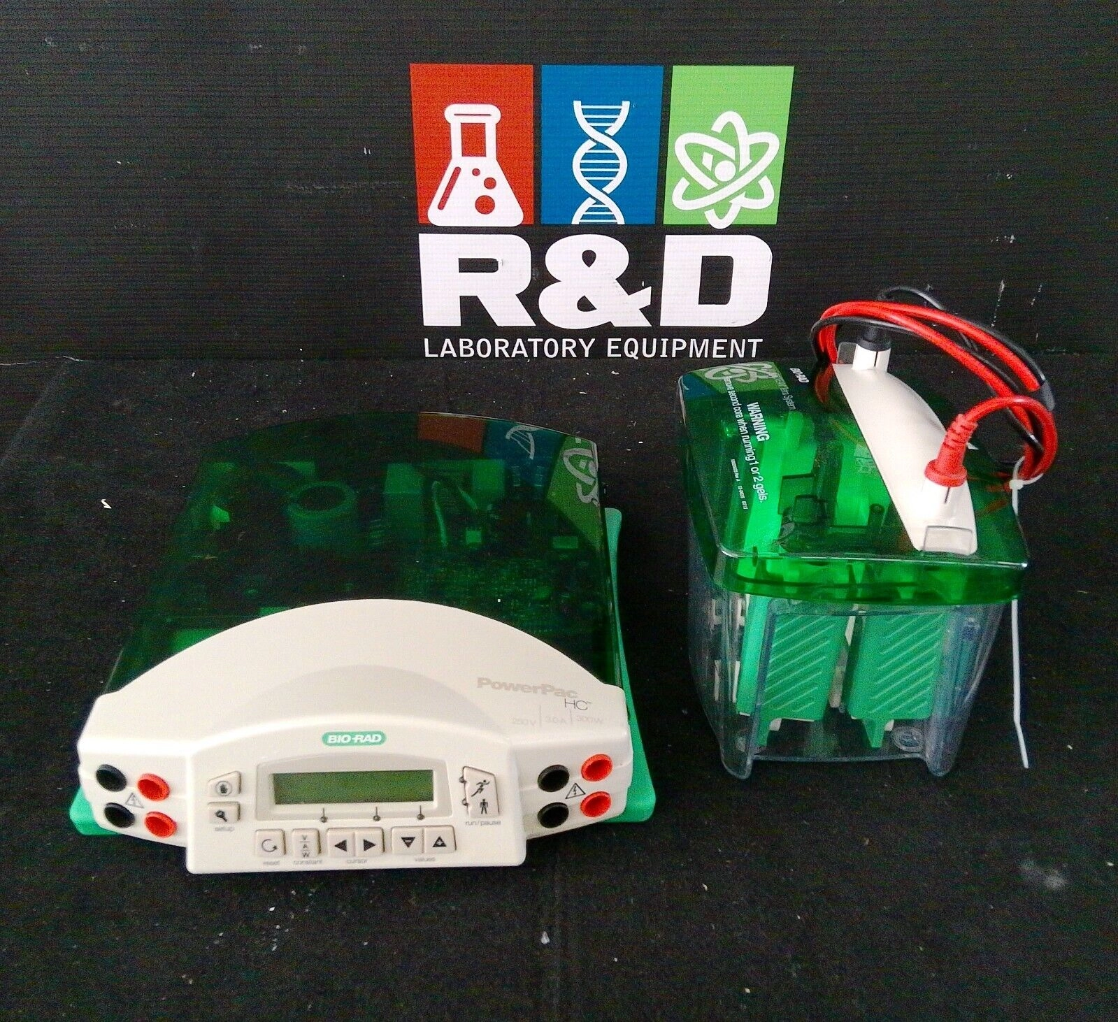 Bio-Rad PowerPac HC Electrophoresis Power Supply w/ Mini Protean Tetra Cell