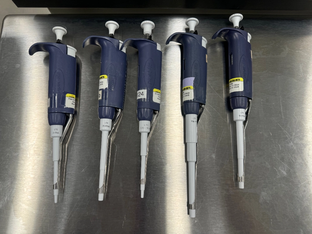 Rainin Pipet-Lite Single Channel Pipettes - Quantity 5