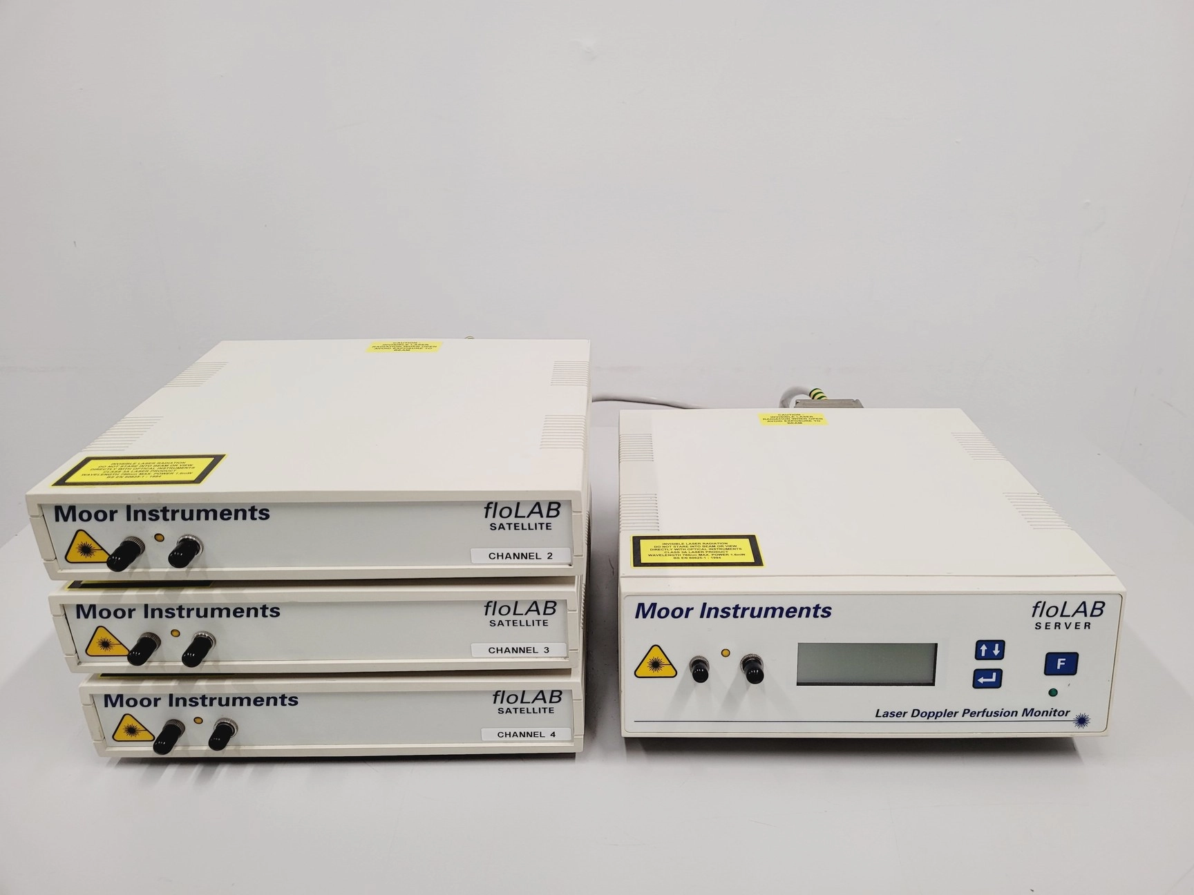 Moor Instruments FloLab Laser Doppler Perfusion Monitor Server and 3 Satellites