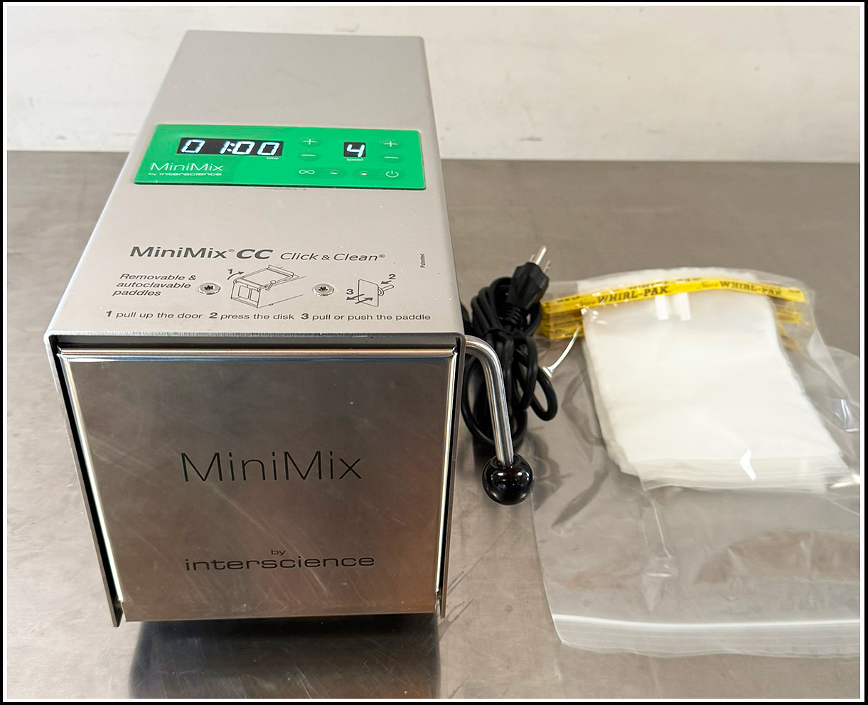 Interscience MiniMix Lab Blender Stomacher Mixer w WARRANTY