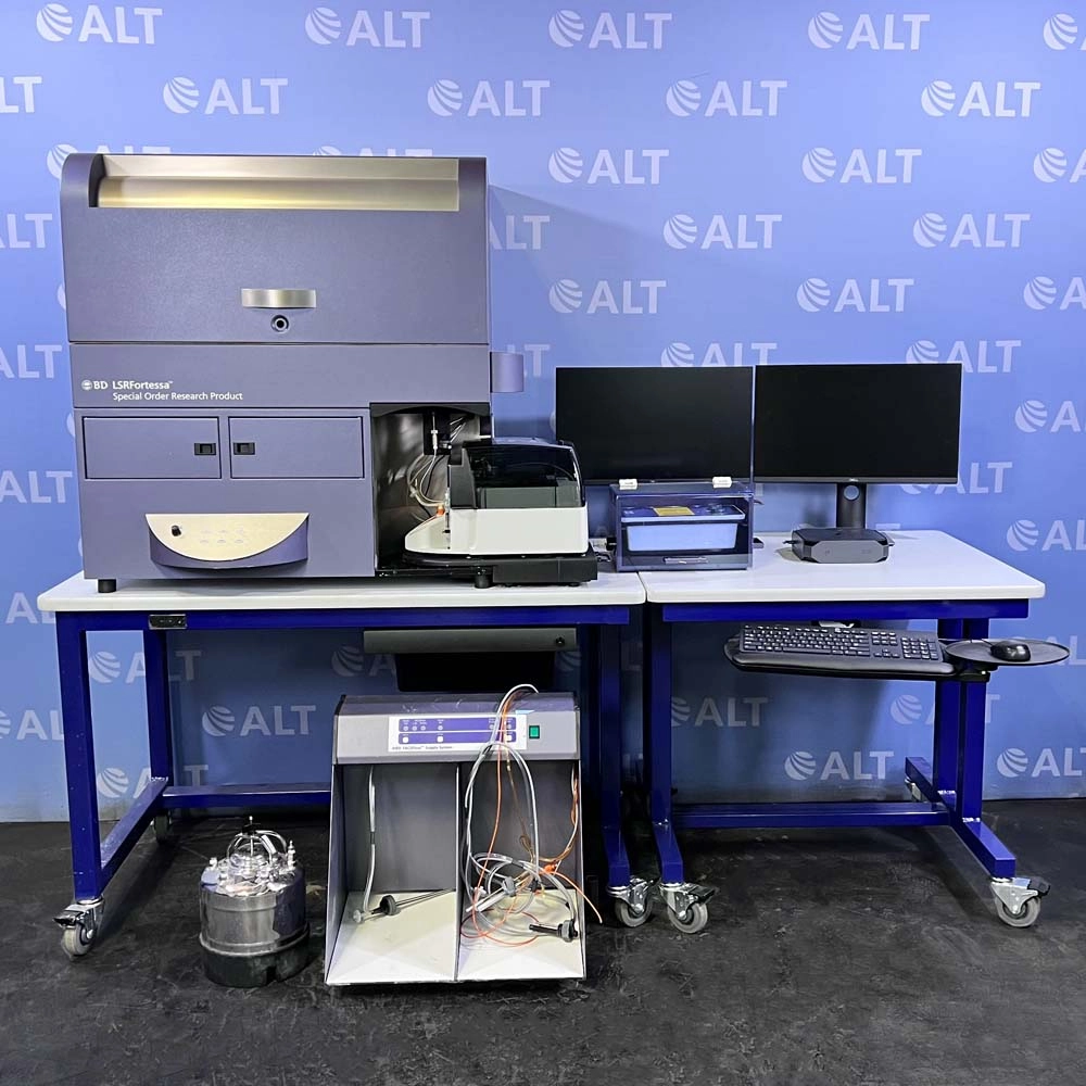 BD Biosciences LSRFortessa Cell Analyzer With Four Lasers And FACSFlow Supply System
