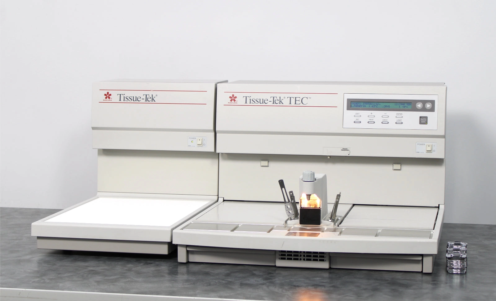 Sakura Tissue-Tek TEC 5 Tissue Embedding Center EMA-1 5101 and Cryo Module CMA-1