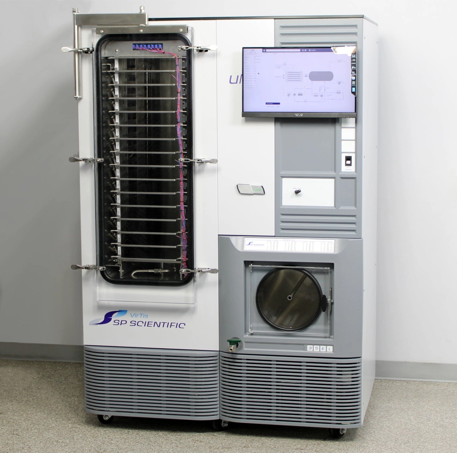 SP Scientific VirTis 35L Ultra EL-85° Stoppering Freeze Dryer with PC &amp; Lyos 2.0