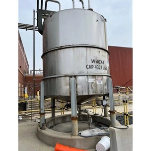 Used 4000 Gallon Stainless Steel Mix Tank For Sale