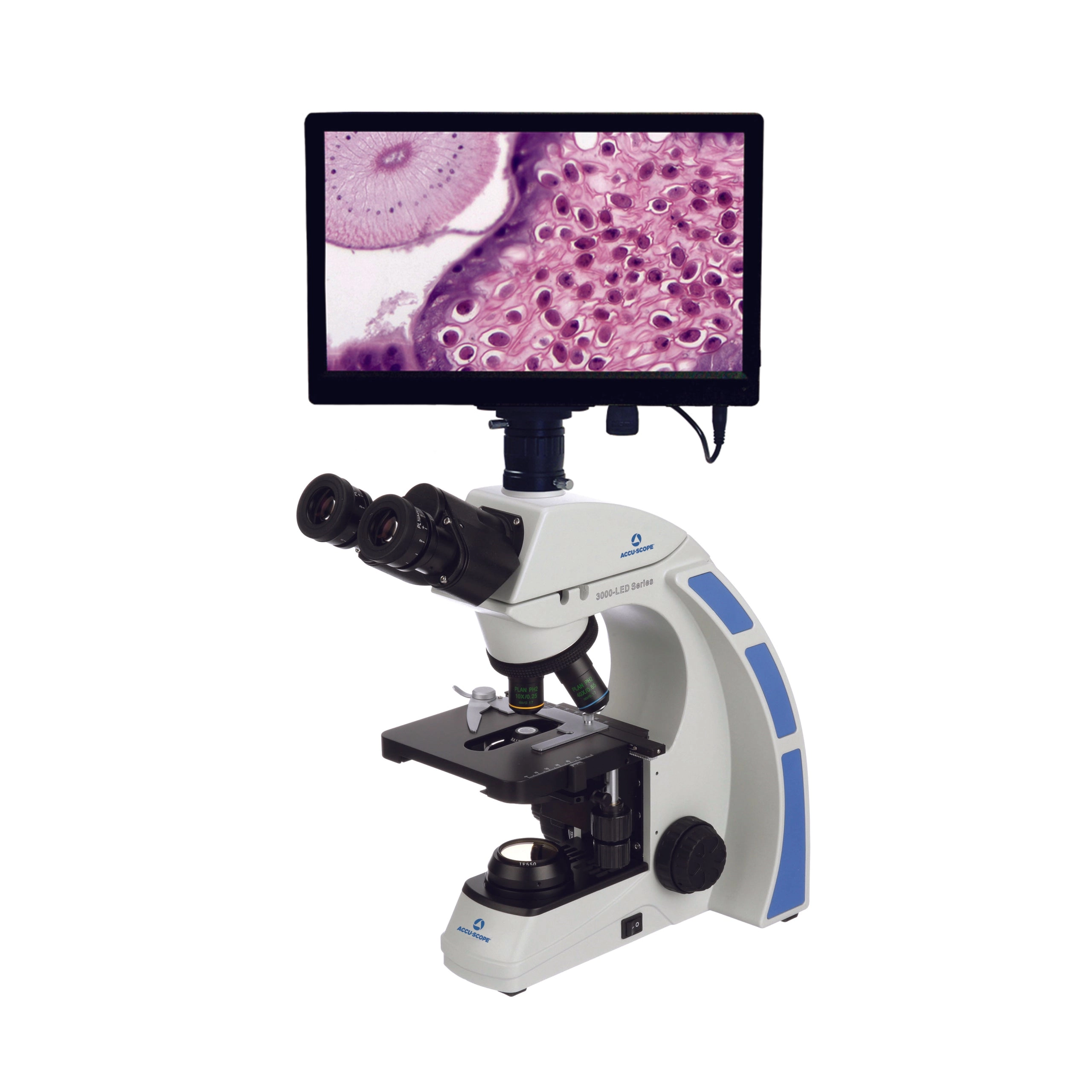 Accu-Scope 3000-LED Series Microscope with Camera Display