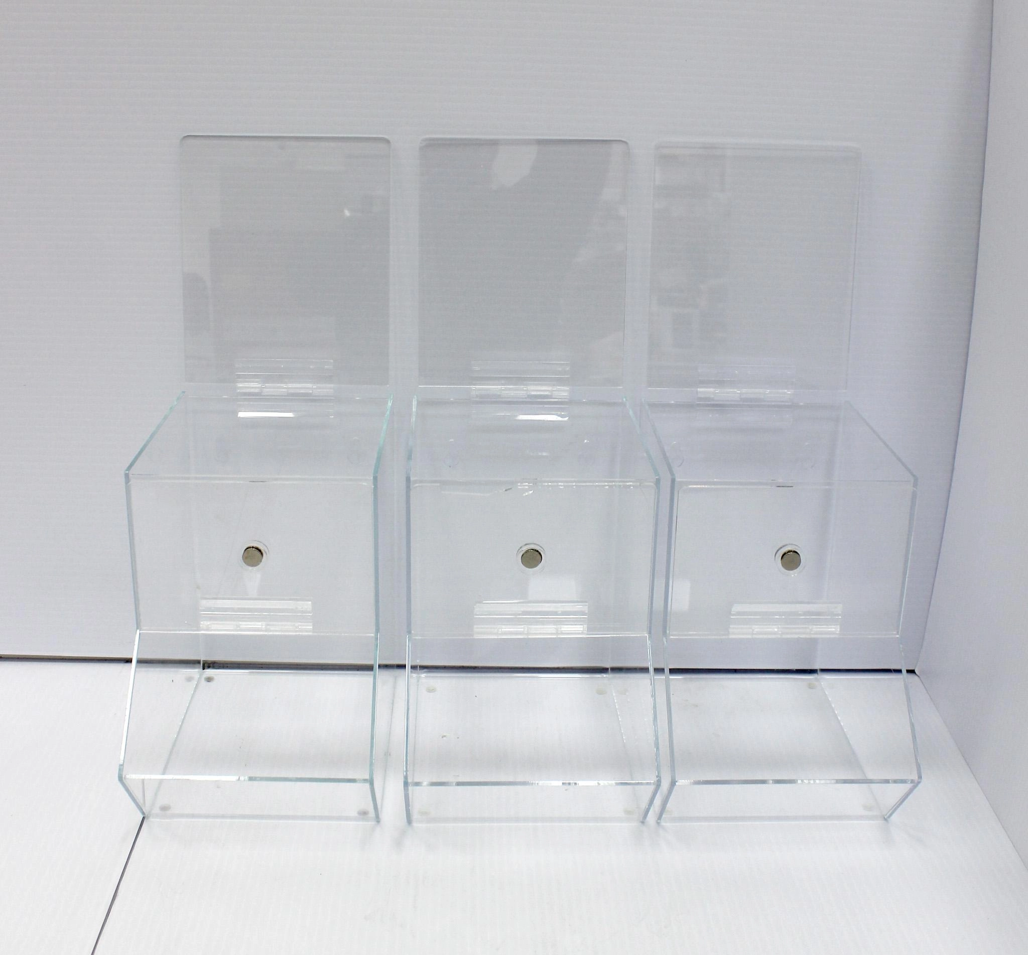 VWR Acrylic Dispensing Bins Medium/Small 10032-084/086, lot of 5 - 3376973