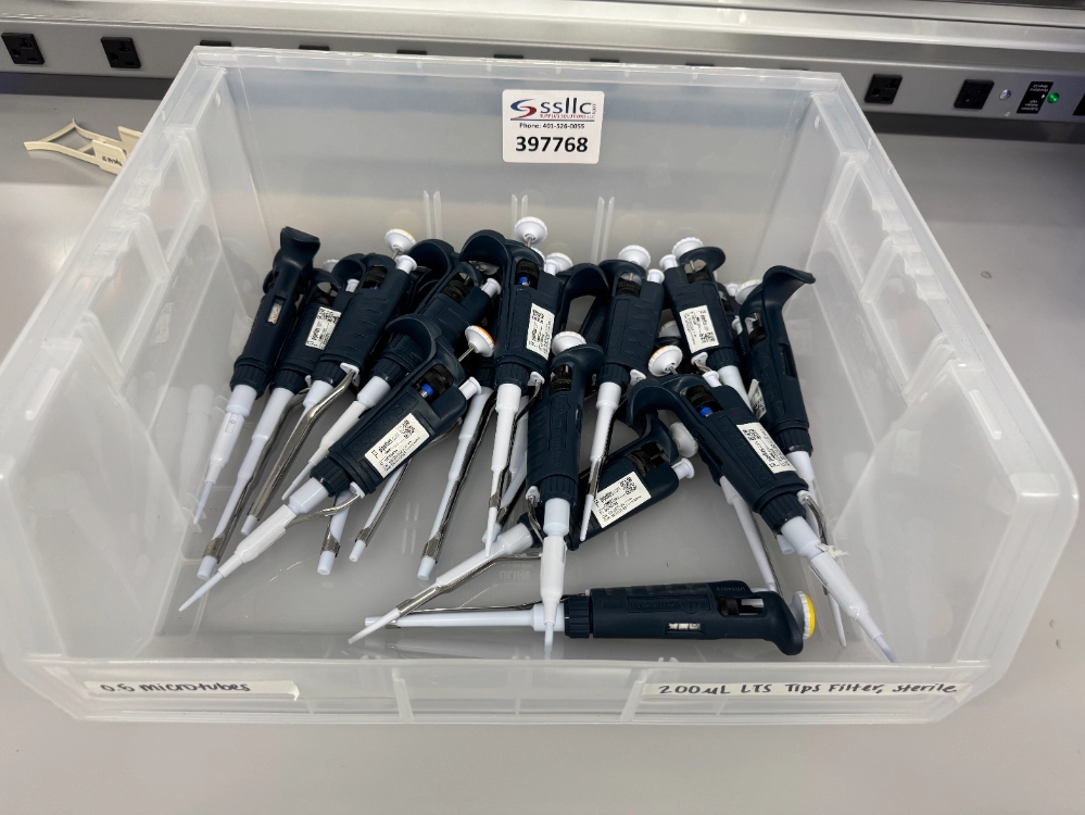 Large Lot of Gilson Pipetman Single Channel Pipettes