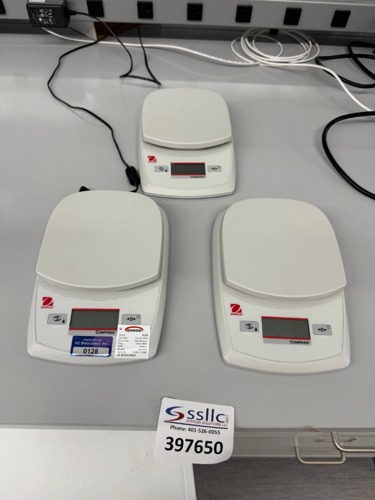 (3) Ohaus Compass Digital Scales