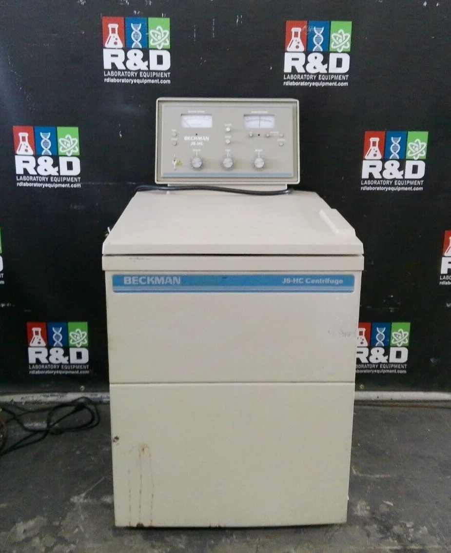 Beckman J6-HC Refrigerated Floor Centrifuge w/ JS-4.2 Rotor &amp; Buckets 240v