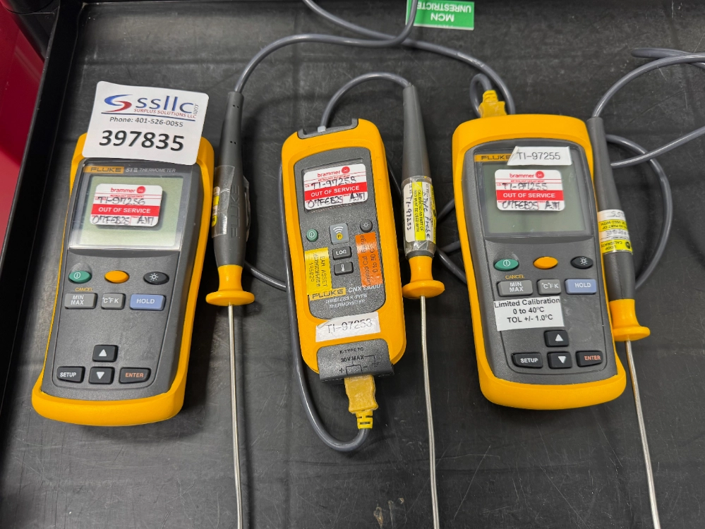 Fluke Thermometers - Quantity 3