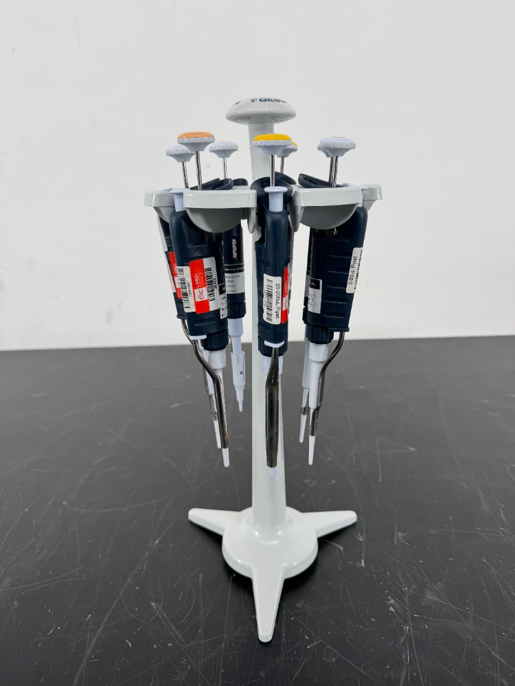 Gilson Pipetman Single Channel Pipettes - Quantity 7