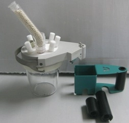 METROHM 61415250 TITRATION VESSEL 50-150 ML, 1) VESSEL LID, NO: 46521000, WITH DESICCATE TUBE, 5