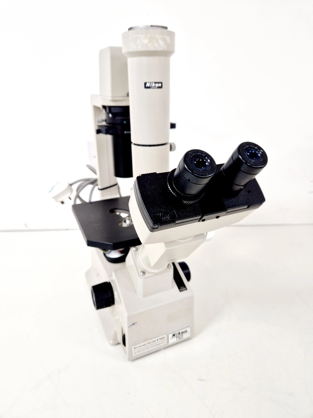 Nikon TMS-F Inverted Microscope w/ 3 x Objectives Ph1/Ph2/Ph3 0.25, 20, 40 Lab