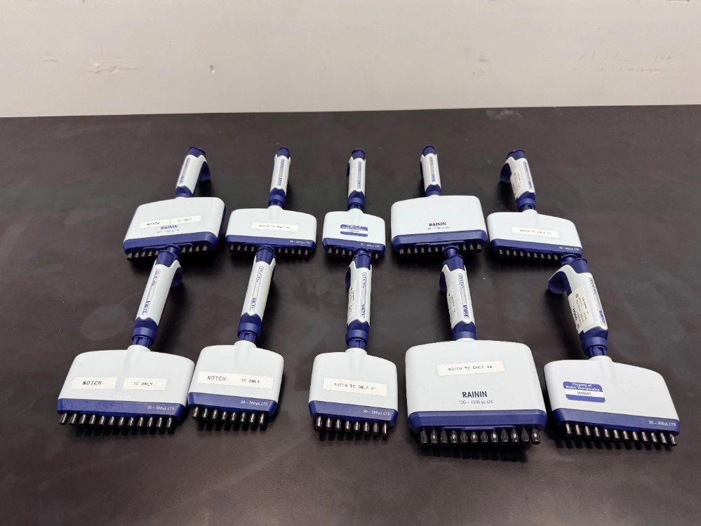 Rainin Pipet-Lite XLS Multichannel Pipettes - Quantity 10
