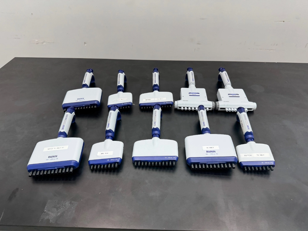 Rainin Pipet-Lite XLS Multichannel Pipettes - Quantity 10