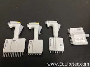 Lot 388 Listing# 1058832 Lot of 3 BrandTech Transferpette Multichannel Pipettes with Additional Pipette Head