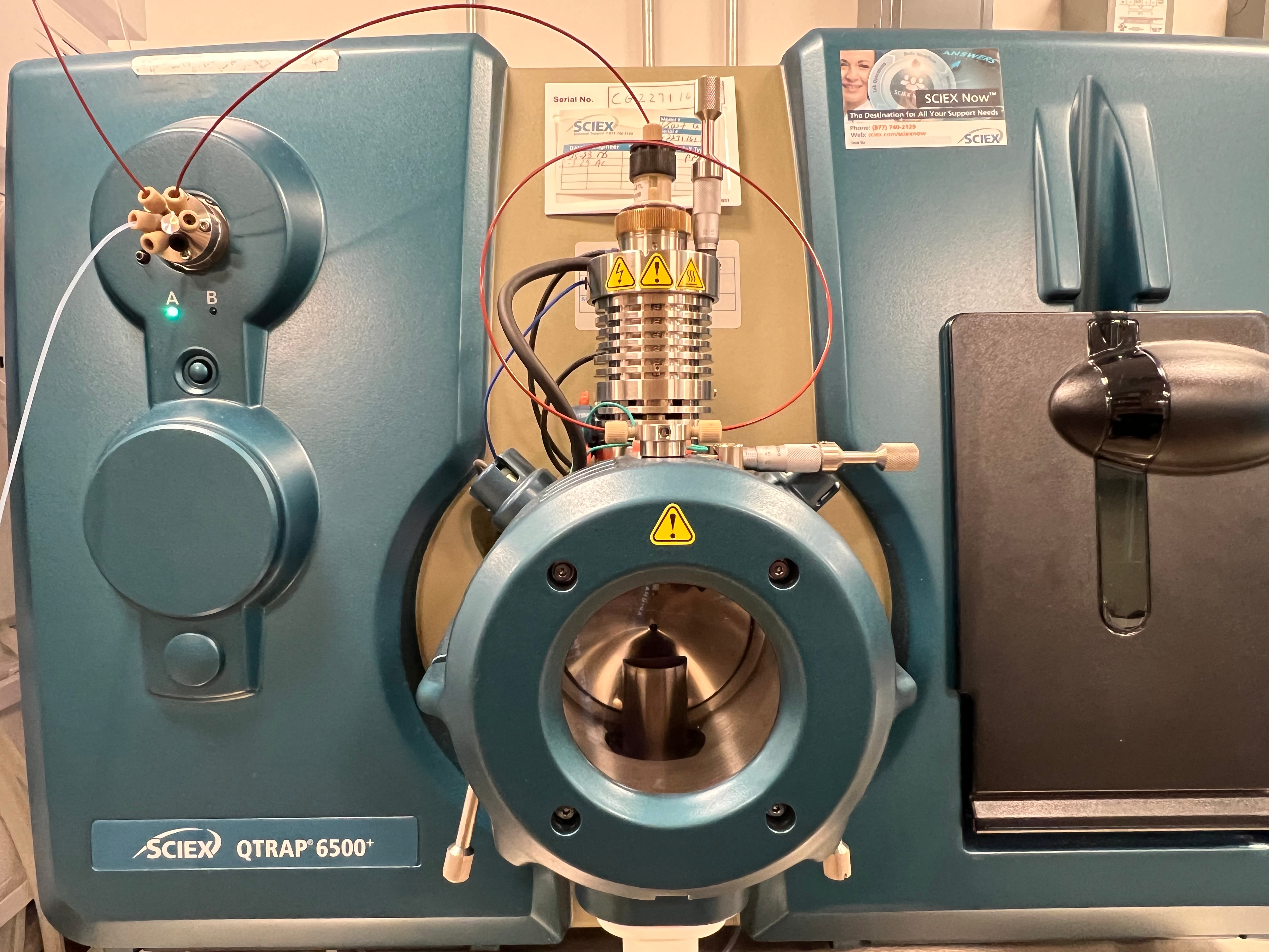 QTRAP 6500+ Mass Spectrometer with Nitrogen Generator and MS Bench for sell.