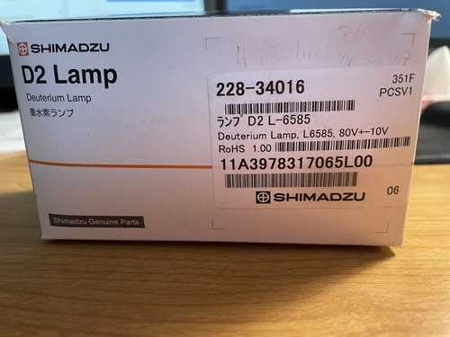 Shimadzu D2 lamp 228-3406 New in box L12269
