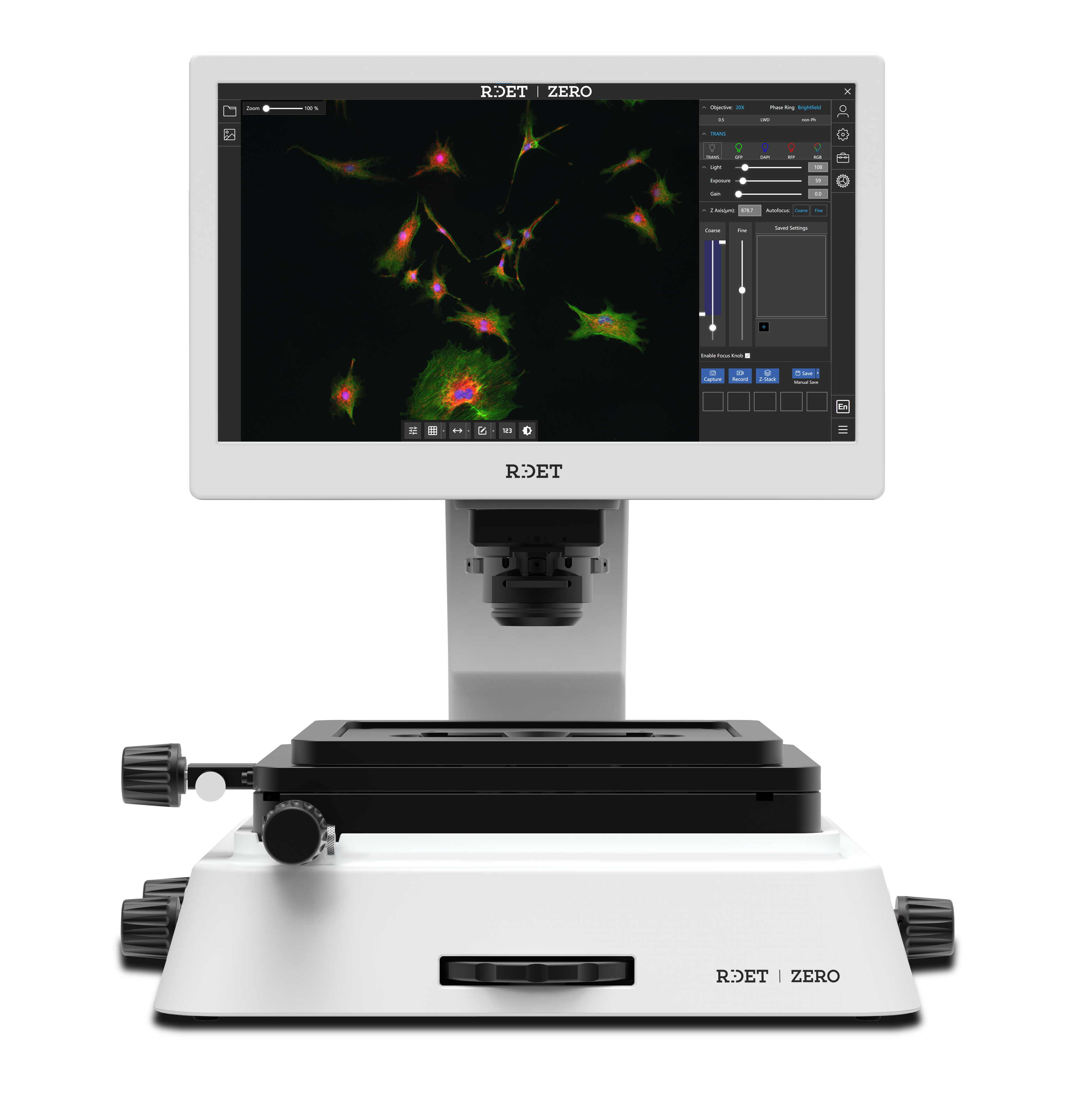 ZERO Fluorescence Cell Microscope