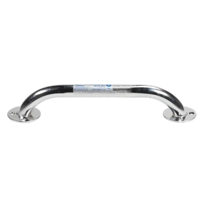 Dynarex Chrome Knurled Grab Bar, 18", Chrome, 1Pc/Bx 10302