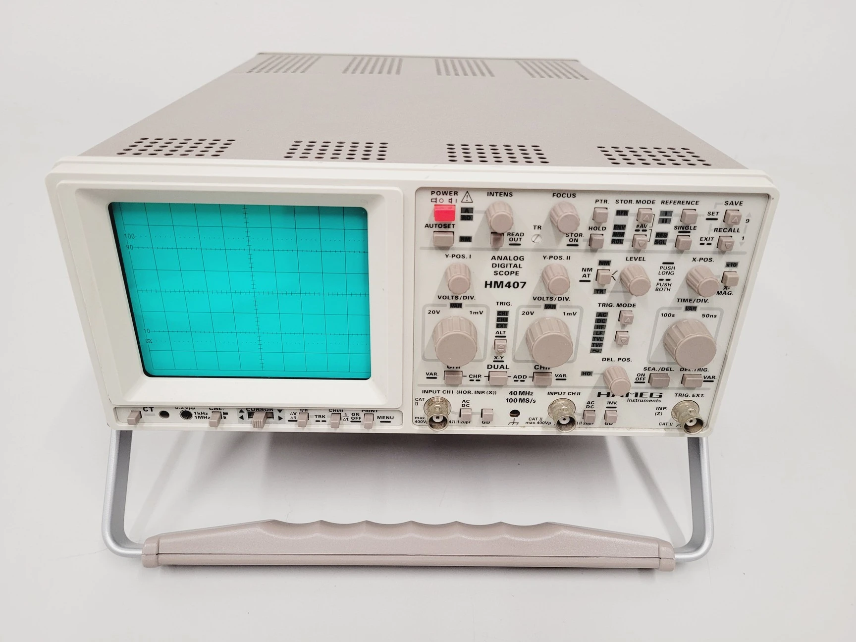 Hameg Instruments HM407 Analog Digital Scope Oscilloscope Lab