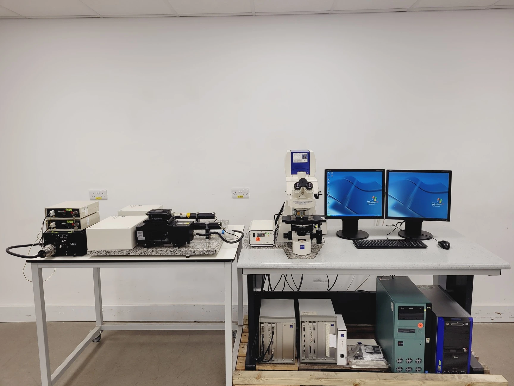 Zeiss Axioplan 2 with LSM 5 Pascal Confocal Microscope &amp; Multi-Laser System Lab