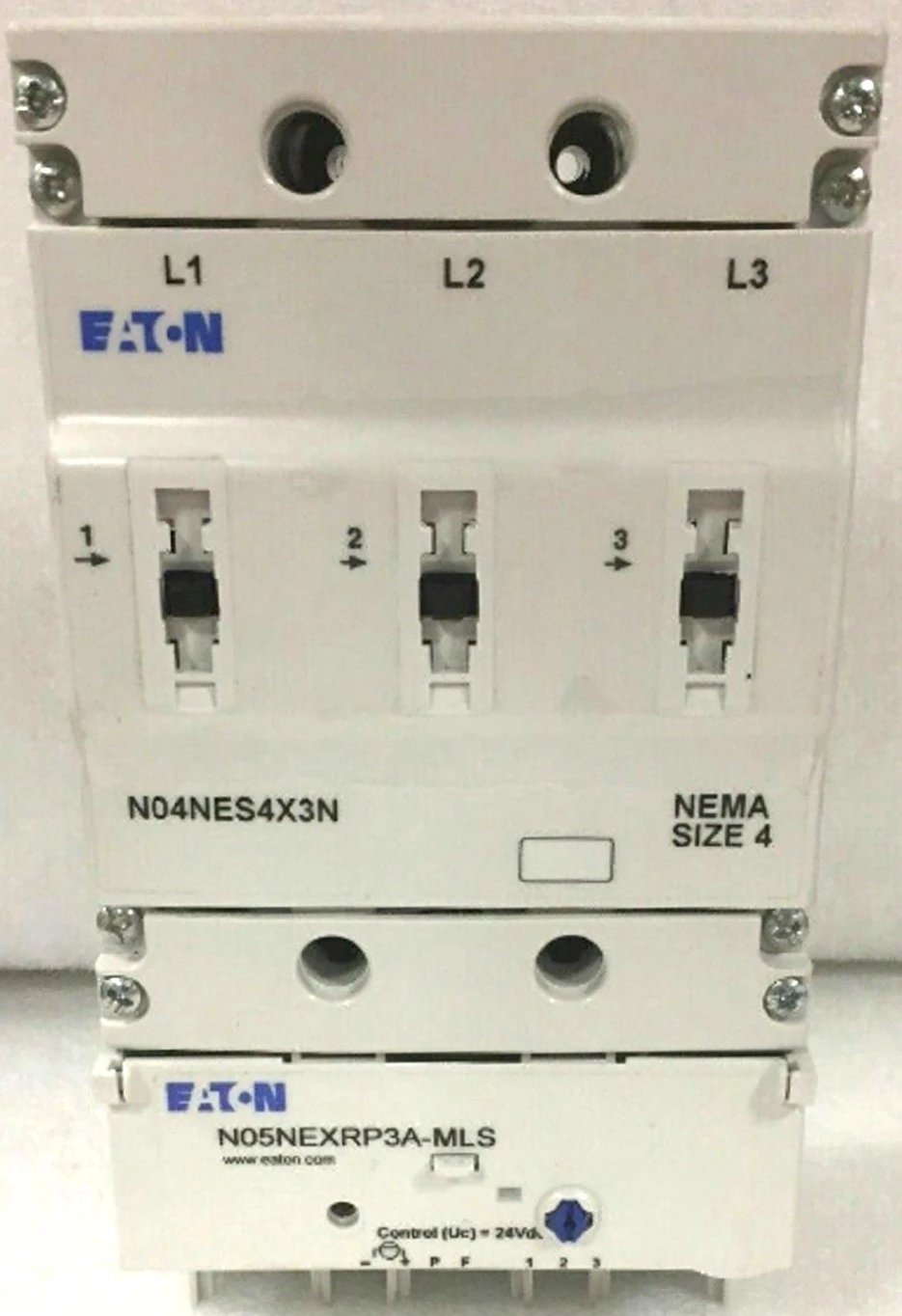 Eaton N101ES4P3A-MLS Combination Starter, IT Nema FVNR Size 4, 135A, SS Overload