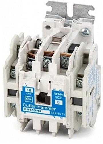 Eaton Cutler Hammer CN15BN3AB Contactor, 3 Pole Open Type, Aux 1NO, 110/120V