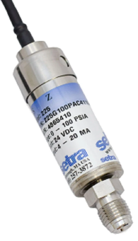 Setra 2251Z05PCC4N106 225 Pressure Transducer, 24 VDC Excitation, 4-20 MA Output